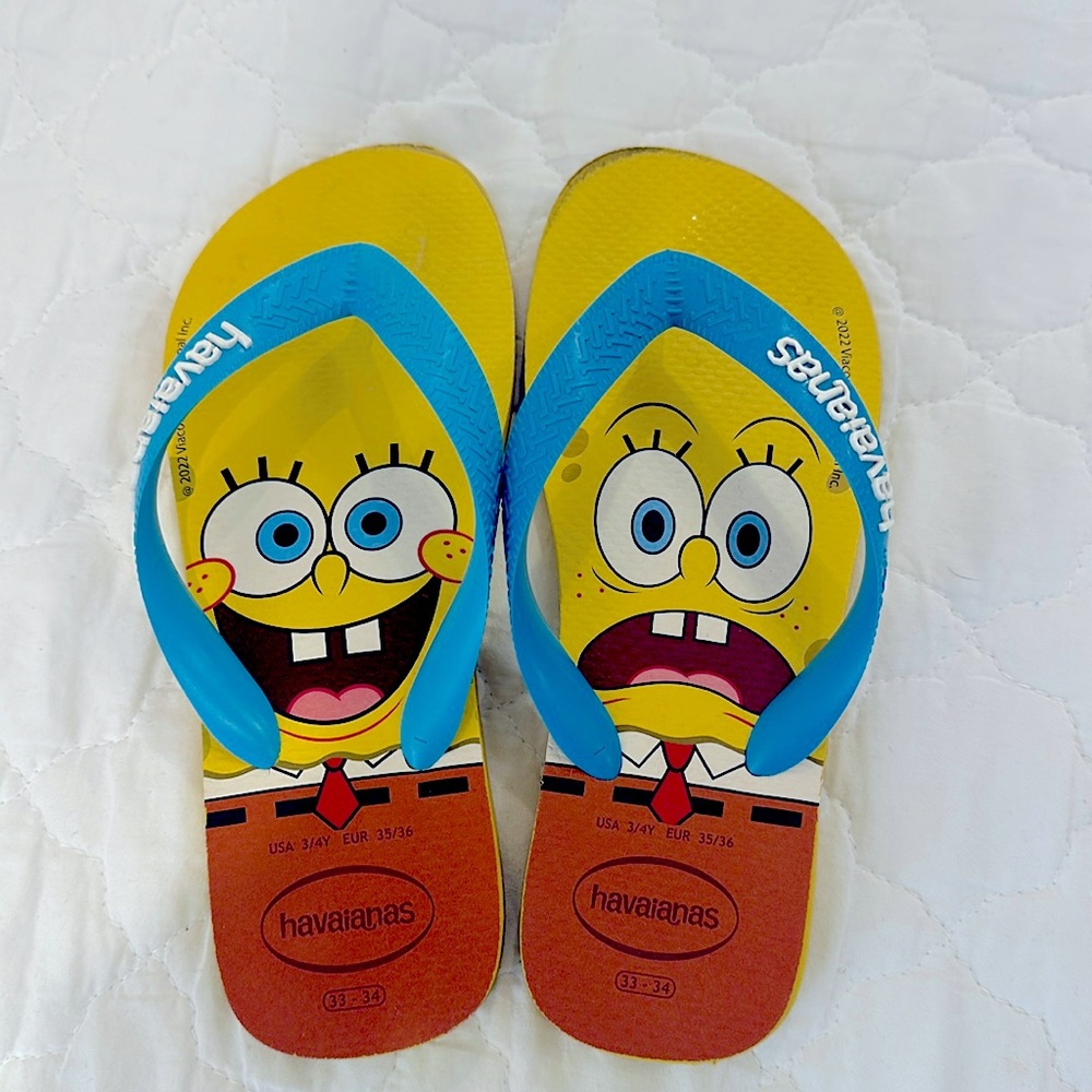 Kids Sponge Bob flip flop